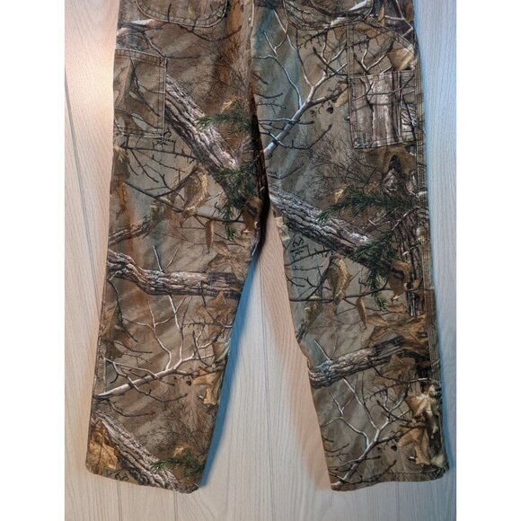 Carhartt Camouflage Pants Boys Size 14 Straight Leg Realtree Hunting Camo - Picture 6 of 9